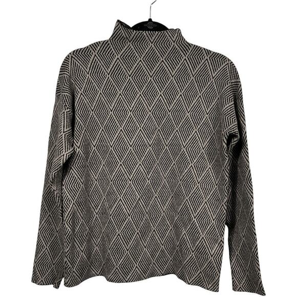 H By Halston Mock Turtleneck Sweatshirt/ Size-Medium - Picture 2 of 7